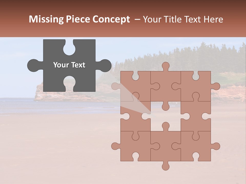 Sally's Beach Prince Edward Island, Canada PowerPoint Template