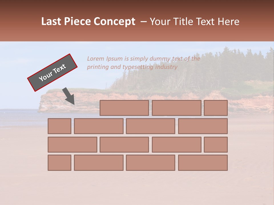 Sally's Beach Prince Edward Island, Canada PowerPoint Template