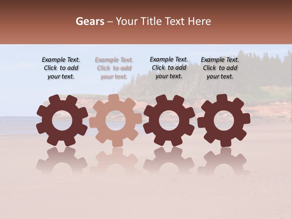 Sally's Beach Prince Edward Island, Canada PowerPoint Template