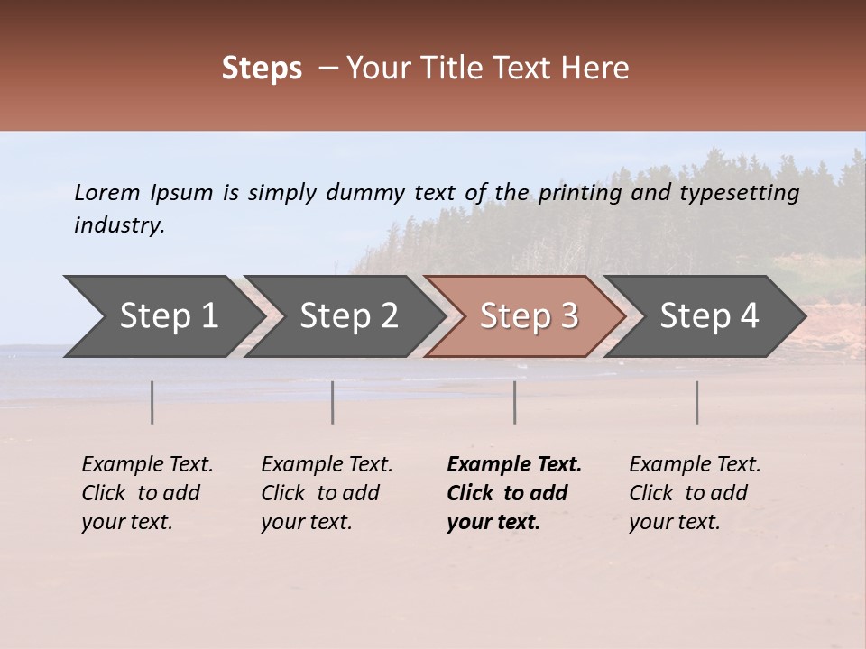 Sally's Beach Prince Edward Island, Canada PowerPoint Template
