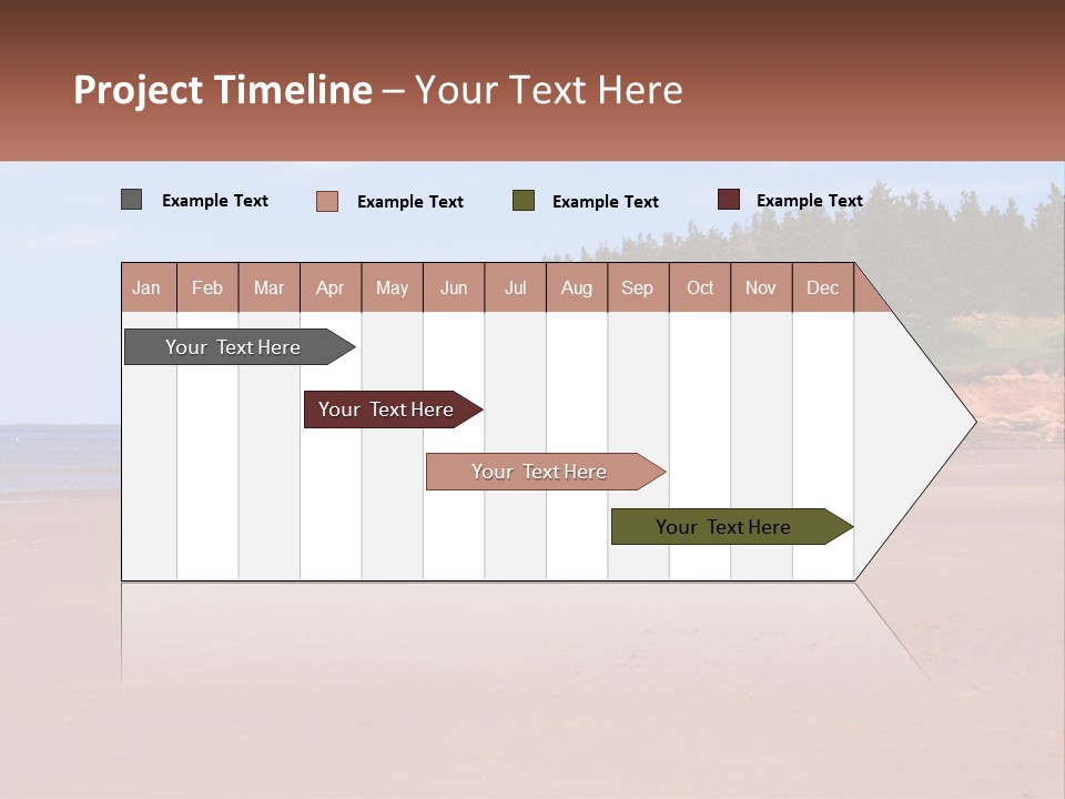 Sally's Beach Prince Edward Island, Canada PowerPoint Template