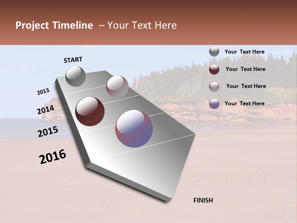 Sally's Beach Prince Edward Island, Canada PowerPoint Template