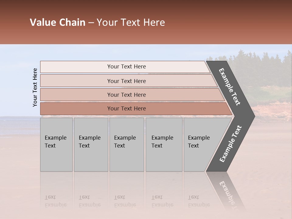 Sally's Beach Prince Edward Island, Canada PowerPoint Template