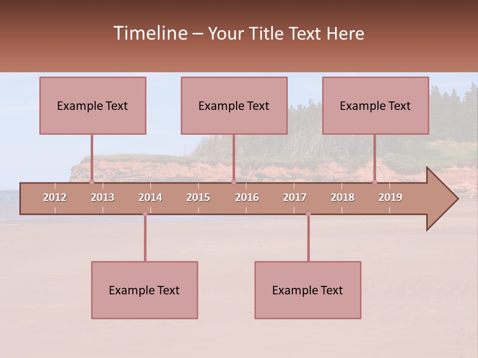 Sally's Beach Prince Edward Island, Canada PowerPoint Template