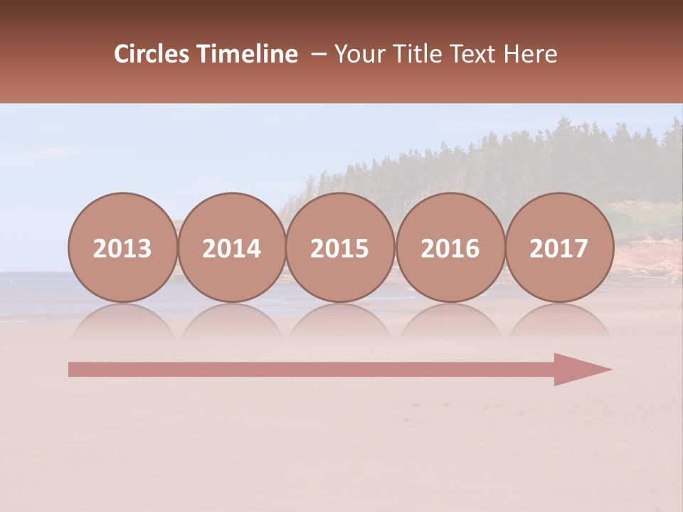 Sally's Beach Prince Edward Island, Canada PowerPoint Template