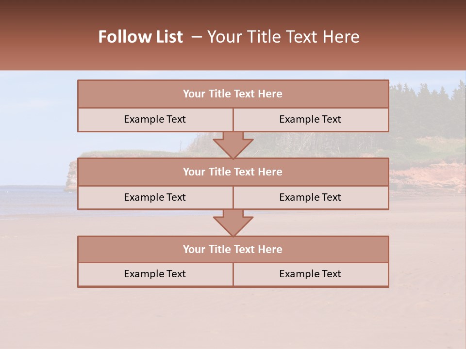 Sally's Beach Prince Edward Island, Canada PowerPoint Template