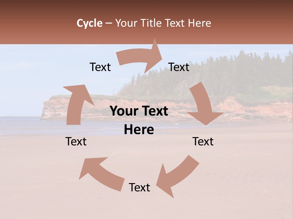 Sally's Beach Prince Edward Island, Canada PowerPoint Template