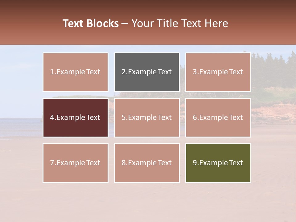 Sally's Beach Prince Edward Island, Canada PowerPoint Template