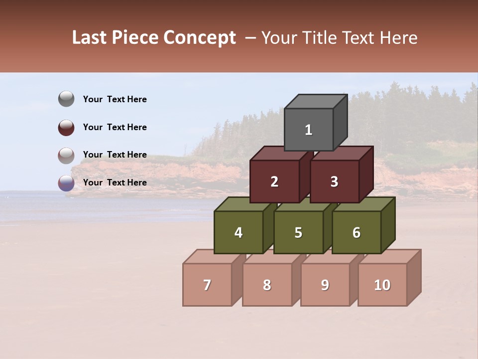 Sally's Beach Prince Edward Island, Canada PowerPoint Template