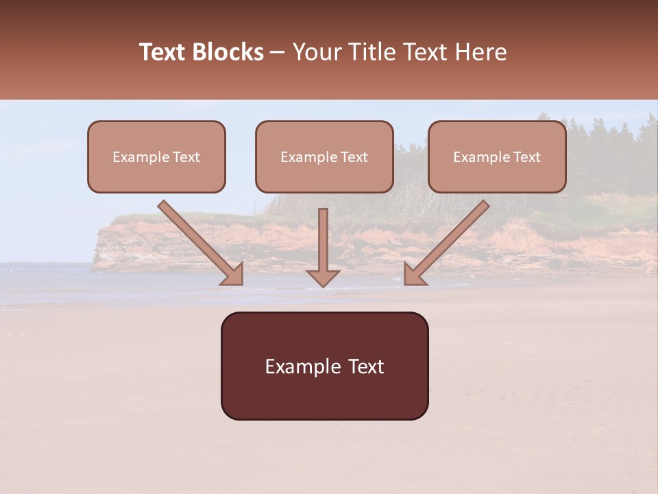 Sally's Beach Prince Edward Island, Canada PowerPoint Template