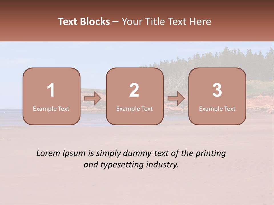 Sally's Beach Prince Edward Island, Canada PowerPoint Template
