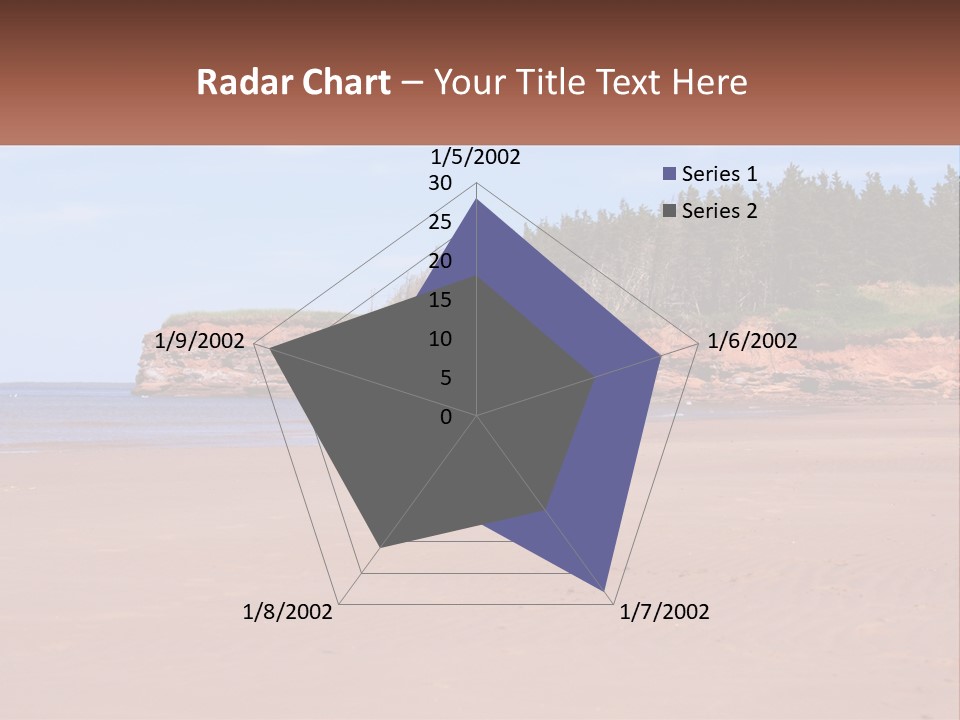 Sally's Beach Prince Edward Island, Canada PowerPoint Template