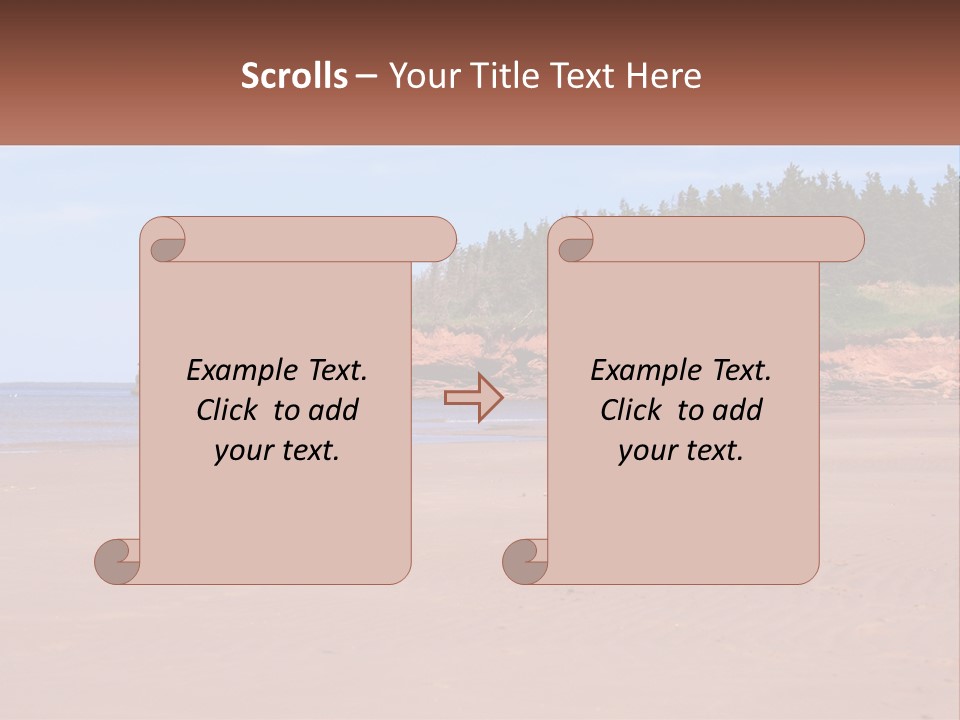 Sally's Beach Prince Edward Island, Canada PowerPoint Template