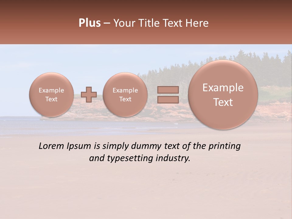 Sally's Beach Prince Edward Island, Canada PowerPoint Template