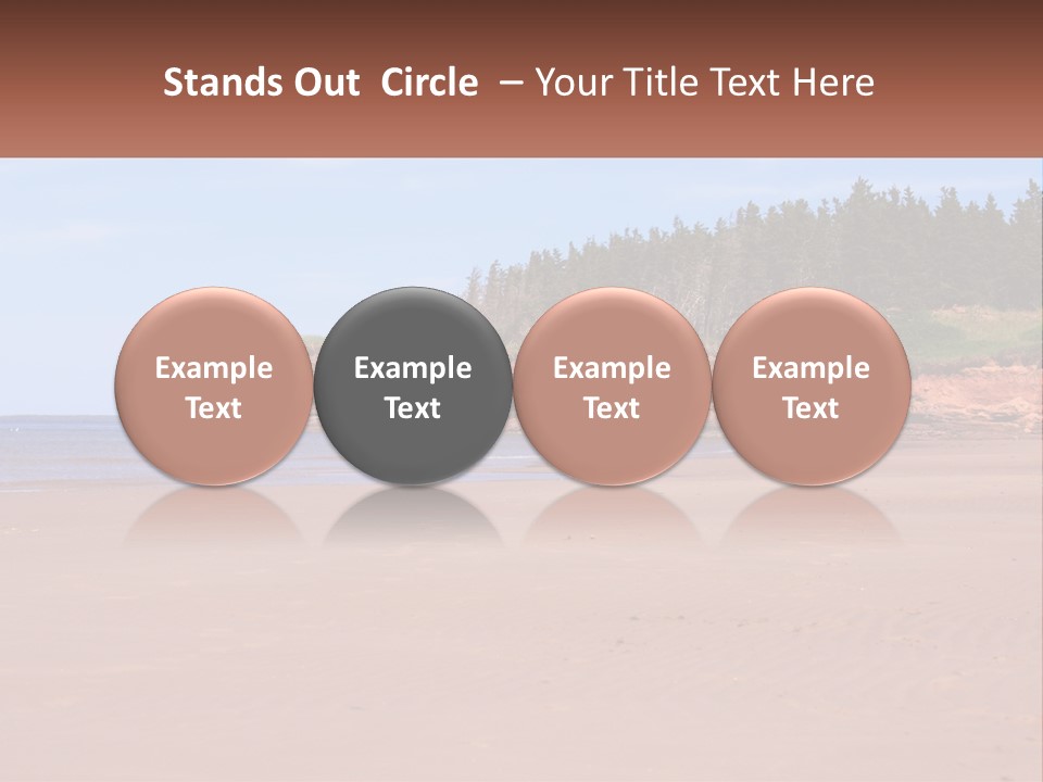 Sally's Beach Prince Edward Island, Canada PowerPoint Template