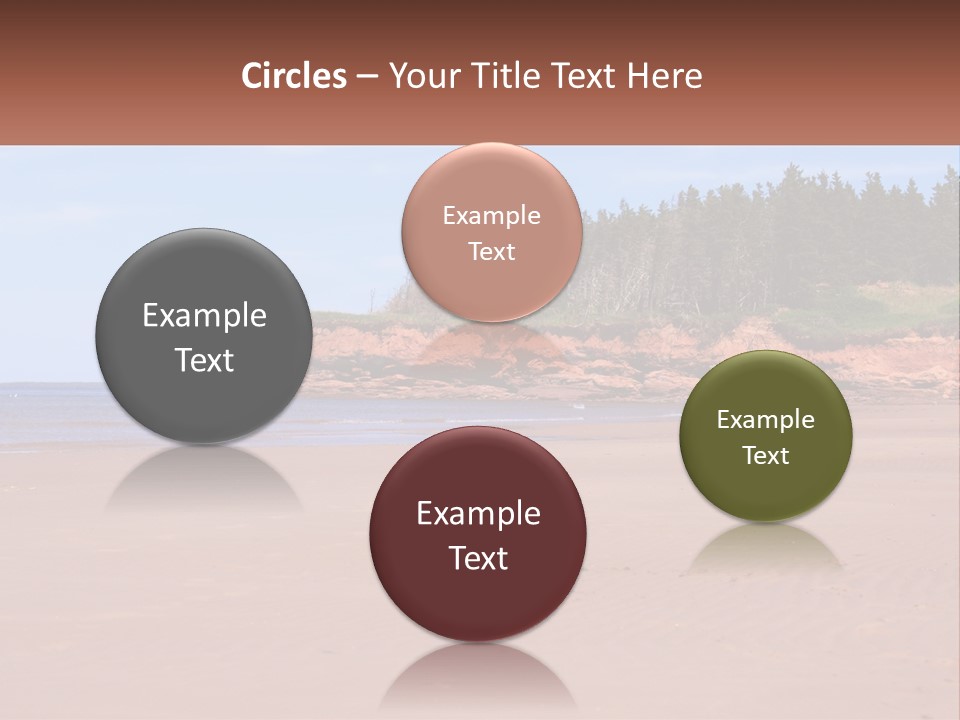 Sally's Beach Prince Edward Island, Canada PowerPoint Template