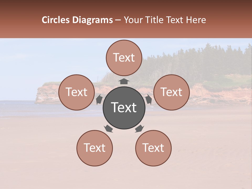 Sally's Beach Prince Edward Island, Canada PowerPoint Template