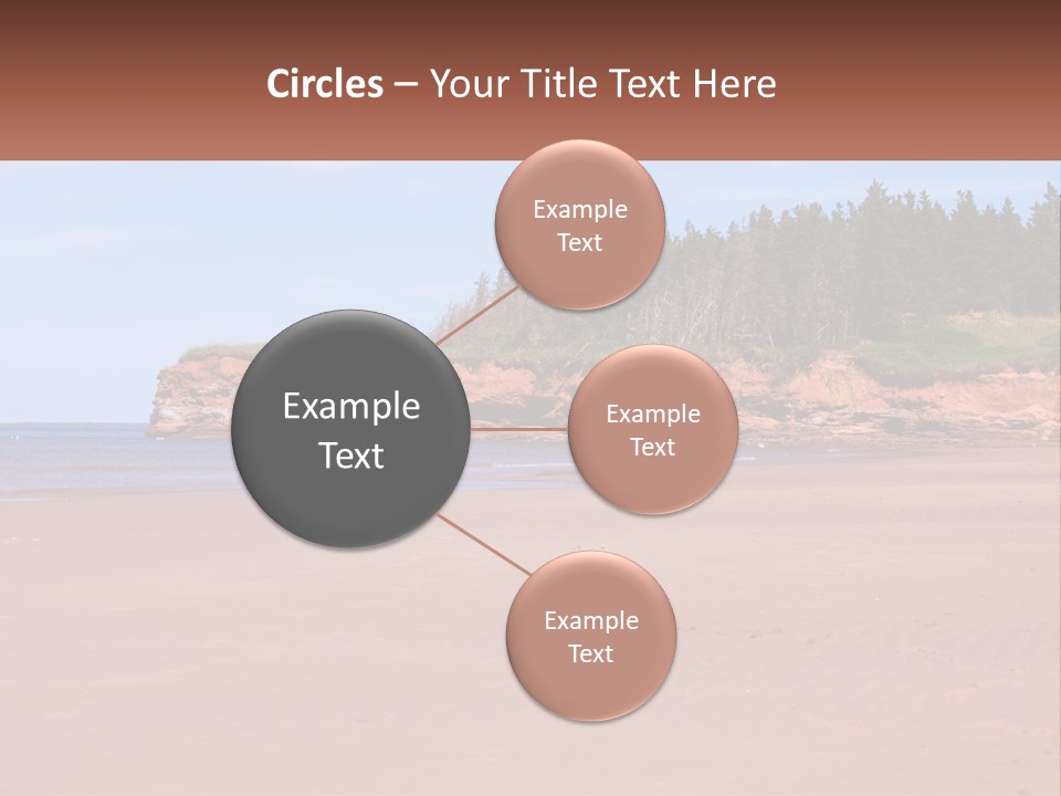 Sally's Beach Prince Edward Island, Canada PowerPoint Template