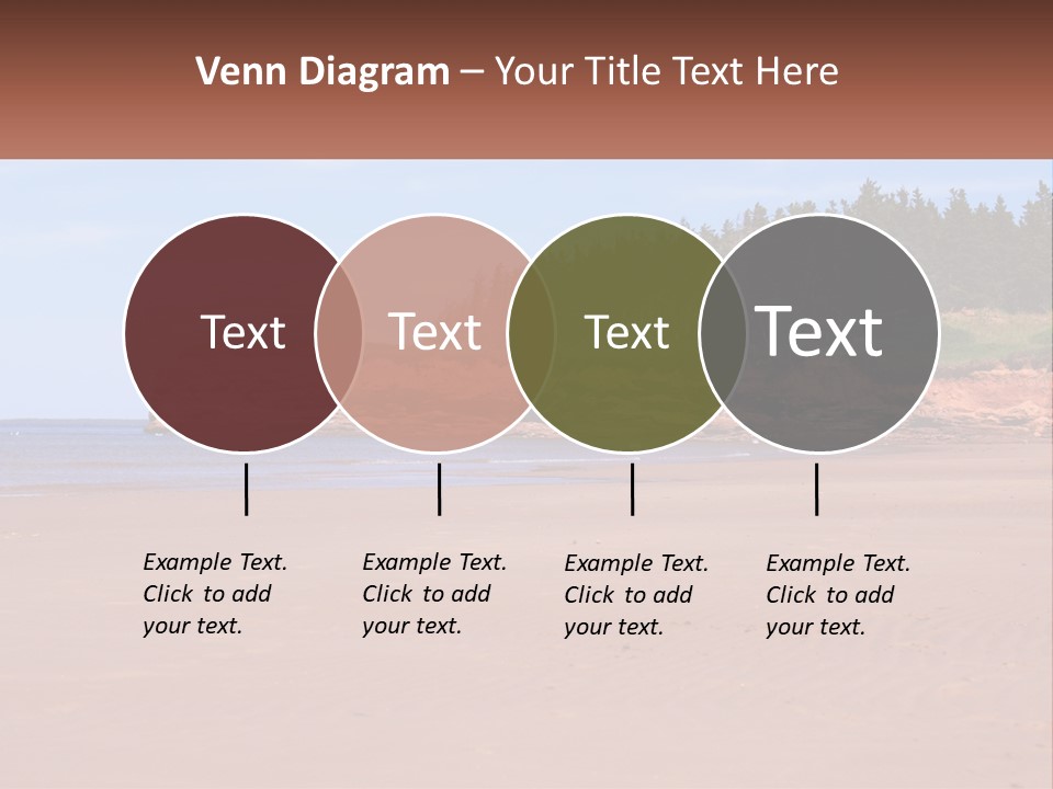 Sally's Beach Prince Edward Island, Canada PowerPoint Template