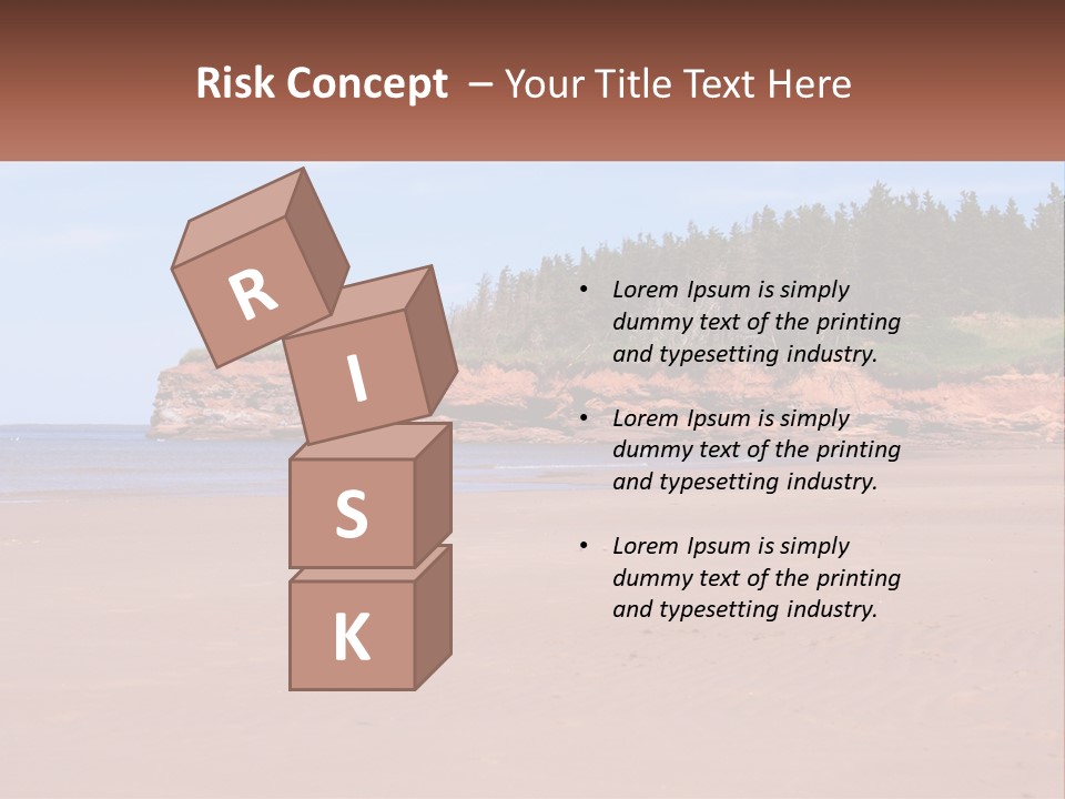 Sally's Beach Prince Edward Island, Canada PowerPoint Template