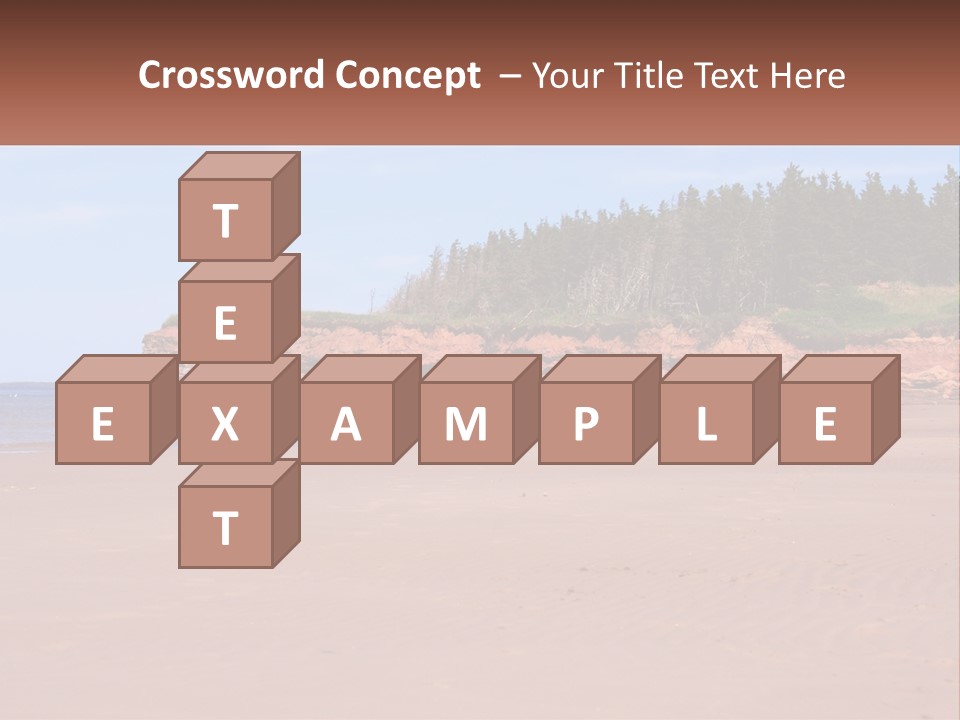 Sally's Beach Prince Edward Island, Canada PowerPoint Template