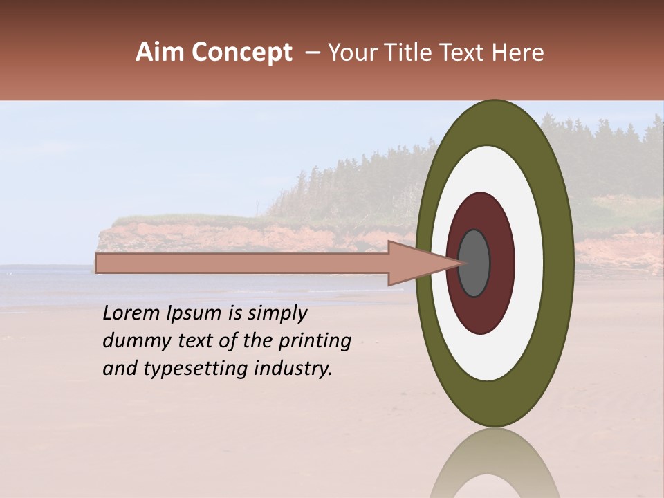 Sally's Beach Prince Edward Island, Canada PowerPoint Template