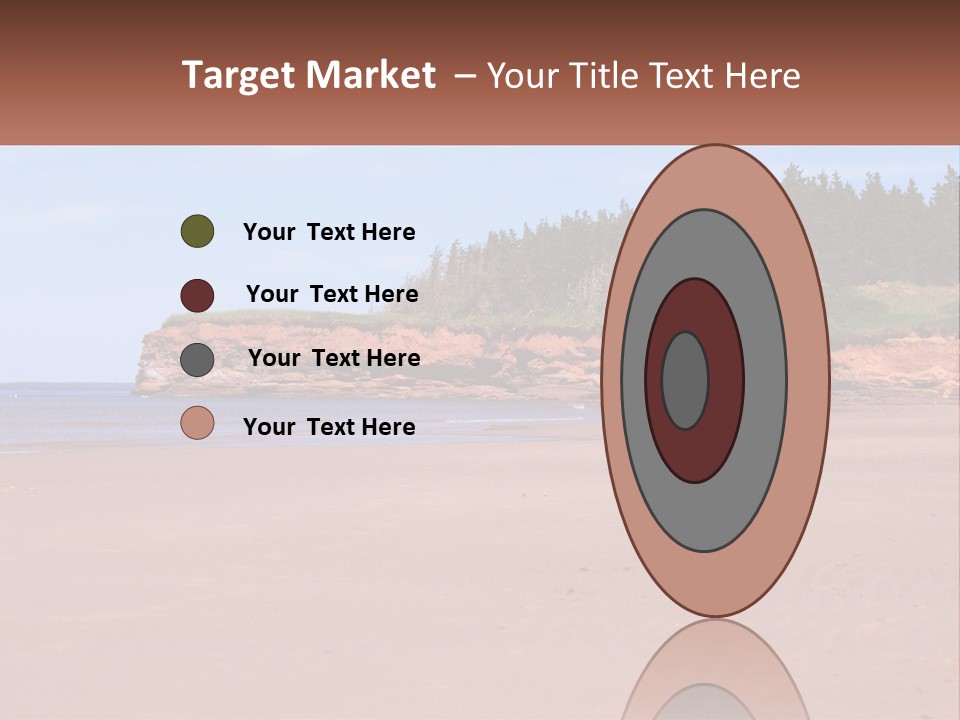 Sally's Beach Prince Edward Island, Canada PowerPoint Template