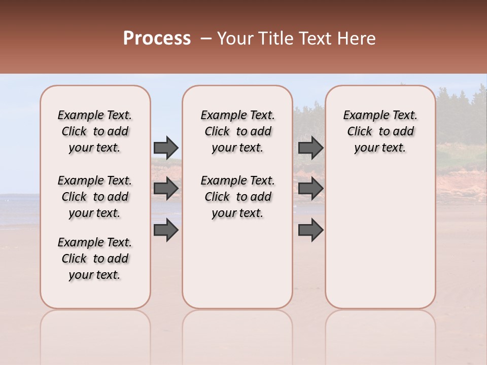 Sally's Beach Prince Edward Island, Canada PowerPoint Template