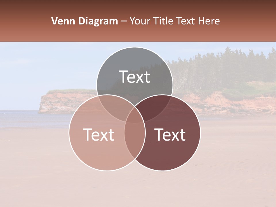 Sally's Beach Prince Edward Island, Canada PowerPoint Template