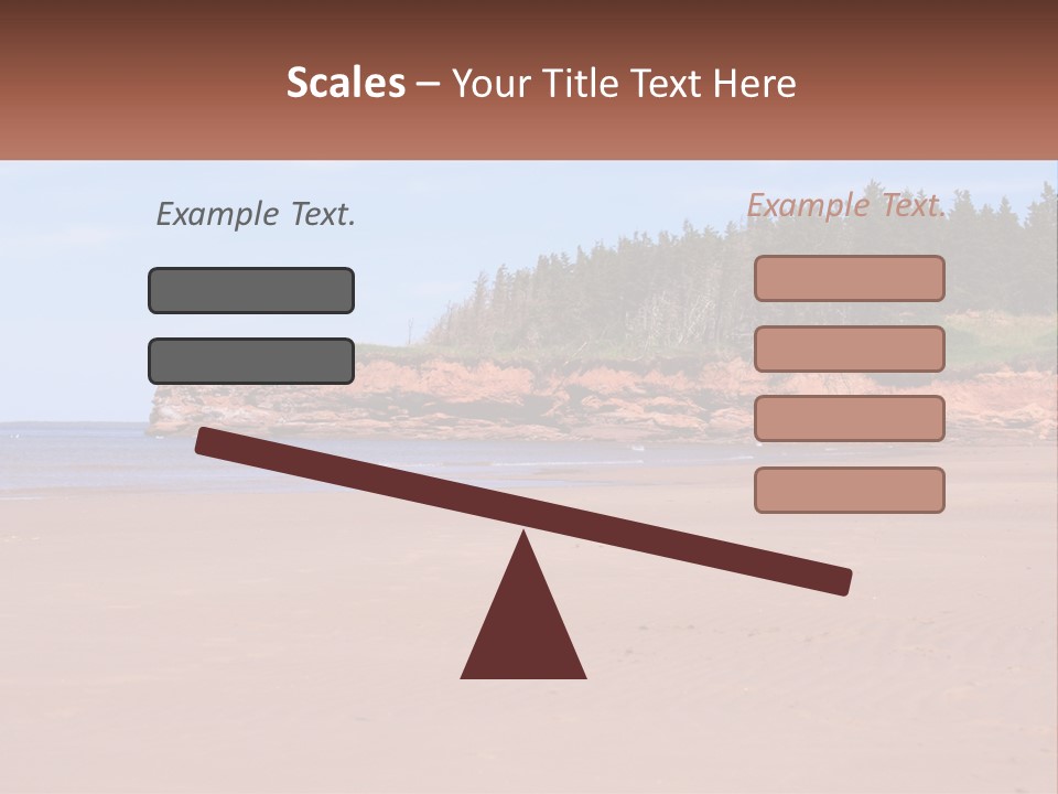 Sally's Beach Prince Edward Island, Canada PowerPoint Template