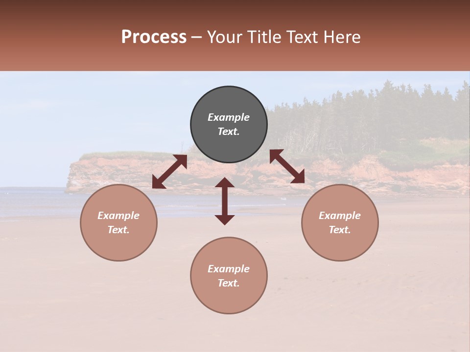 Sally's Beach Prince Edward Island, Canada PowerPoint Template