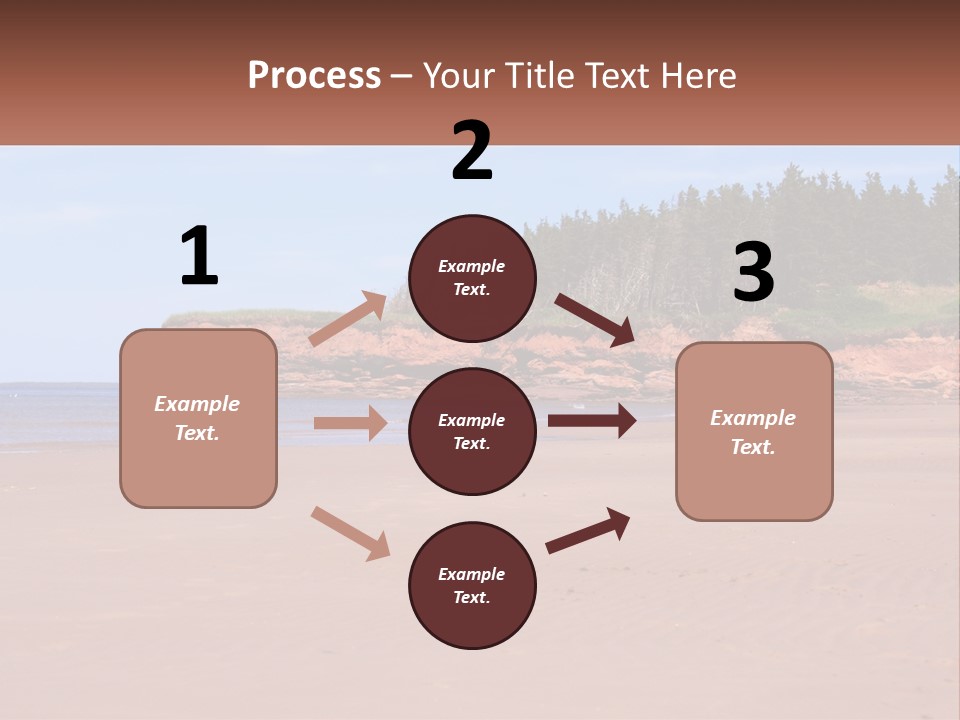 Sally's Beach Prince Edward Island, Canada PowerPoint Template