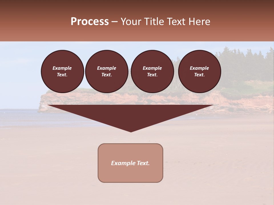 Sally's Beach Prince Edward Island, Canada PowerPoint Template