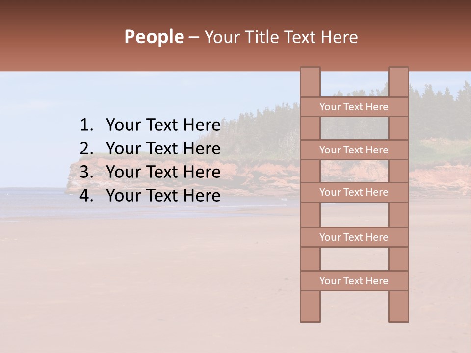 Sally's Beach Prince Edward Island, Canada PowerPoint Template