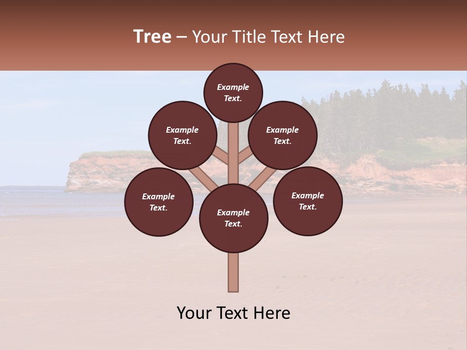 Sally's Beach Prince Edward Island, Canada PowerPoint Template