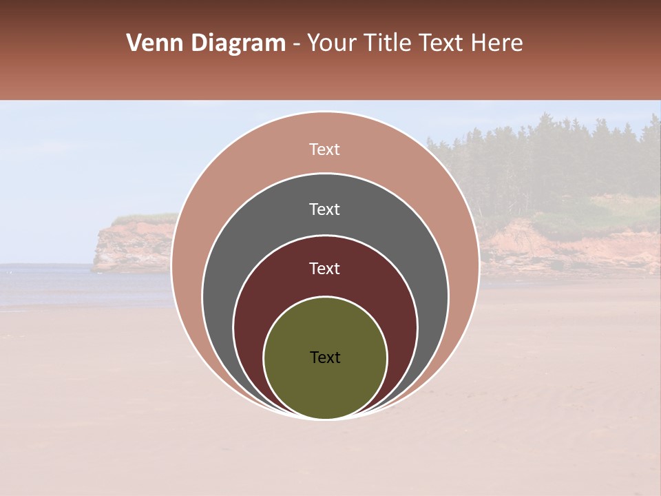 Sally's Beach Prince Edward Island, Canada PowerPoint Template