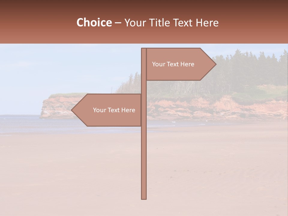 Sally's Beach Prince Edward Island, Canada PowerPoint Template