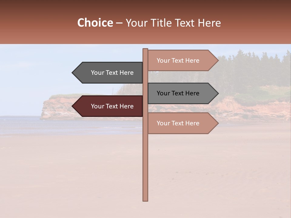 Sally's Beach Prince Edward Island, Canada PowerPoint Template