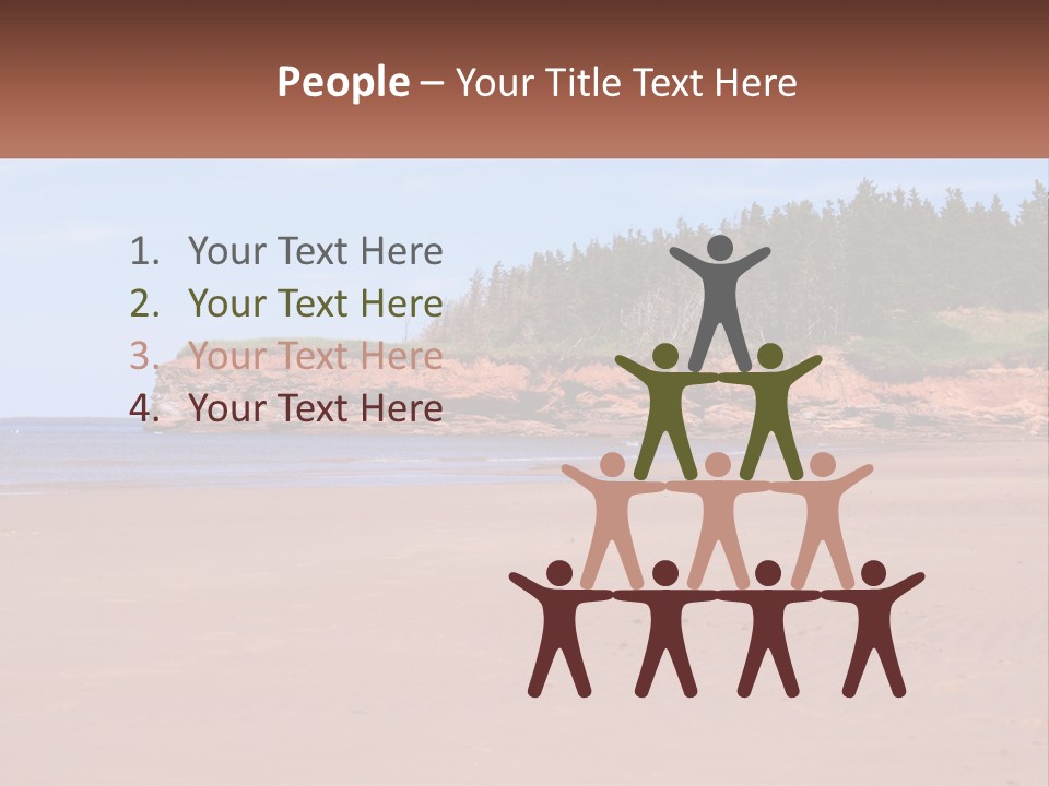 Sally's Beach Prince Edward Island, Canada PowerPoint Template