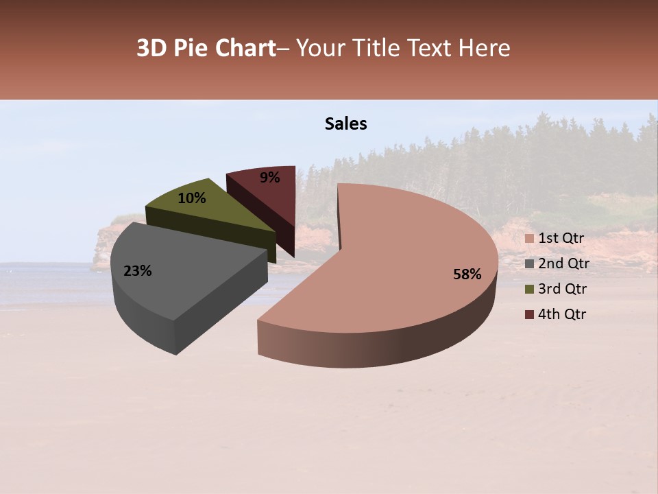 Sally's Beach Prince Edward Island, Canada PowerPoint Template