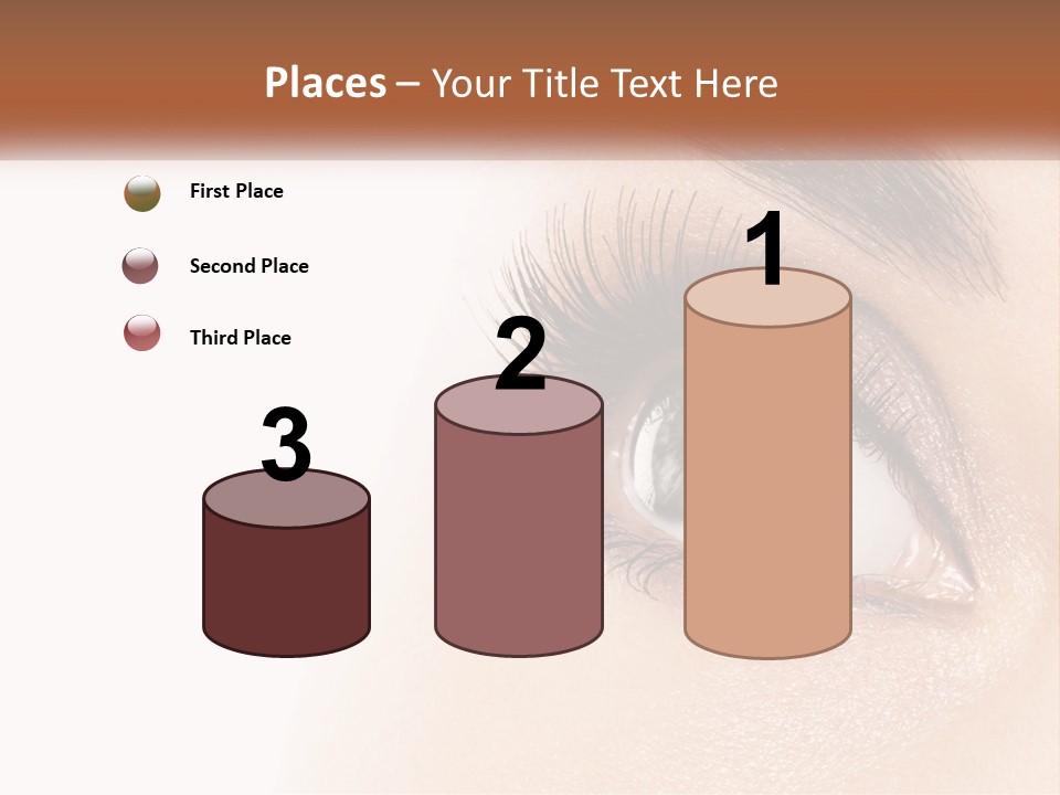 Beautiful Girl Eye PowerPoint Template