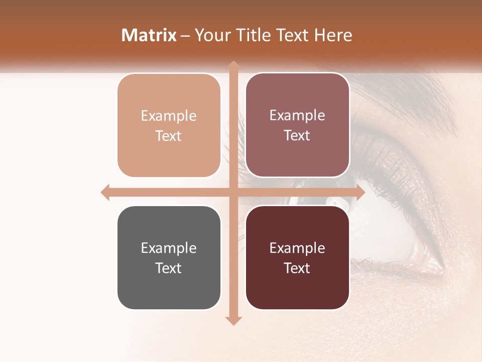 Beautiful Girl Eye PowerPoint Template