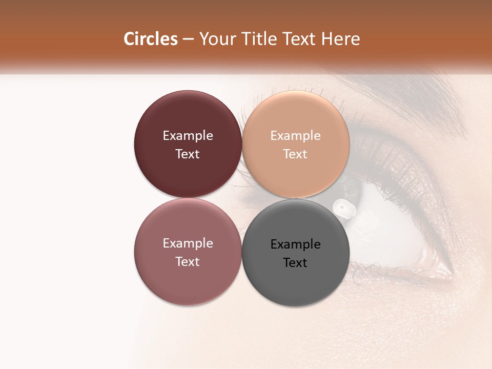 Beautiful Girl Eye PowerPoint Template