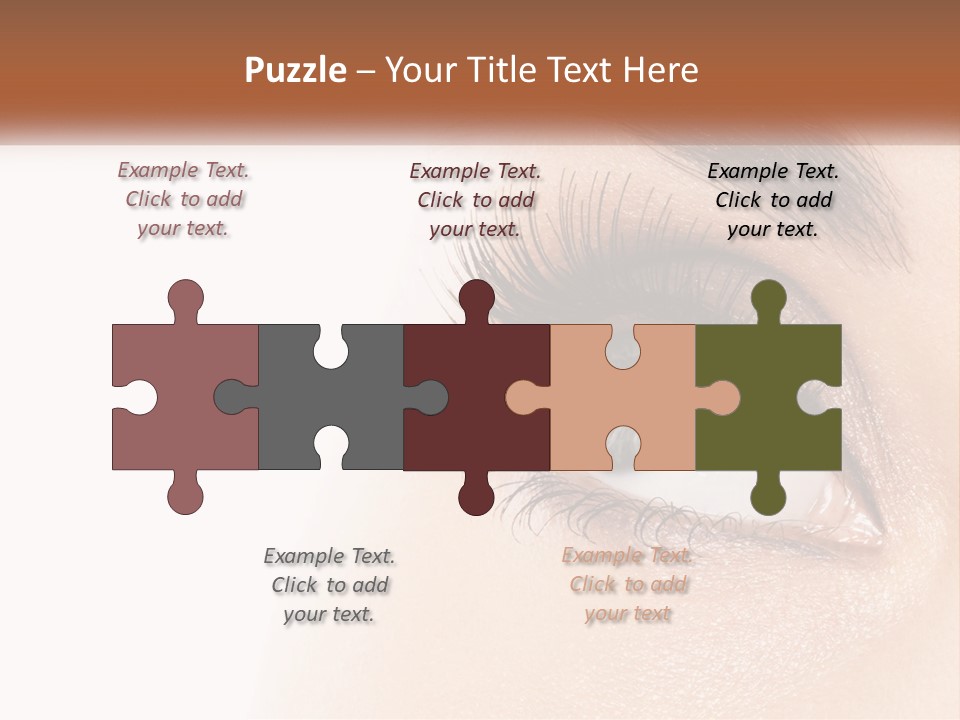 Beautiful Girl Eye PowerPoint Template