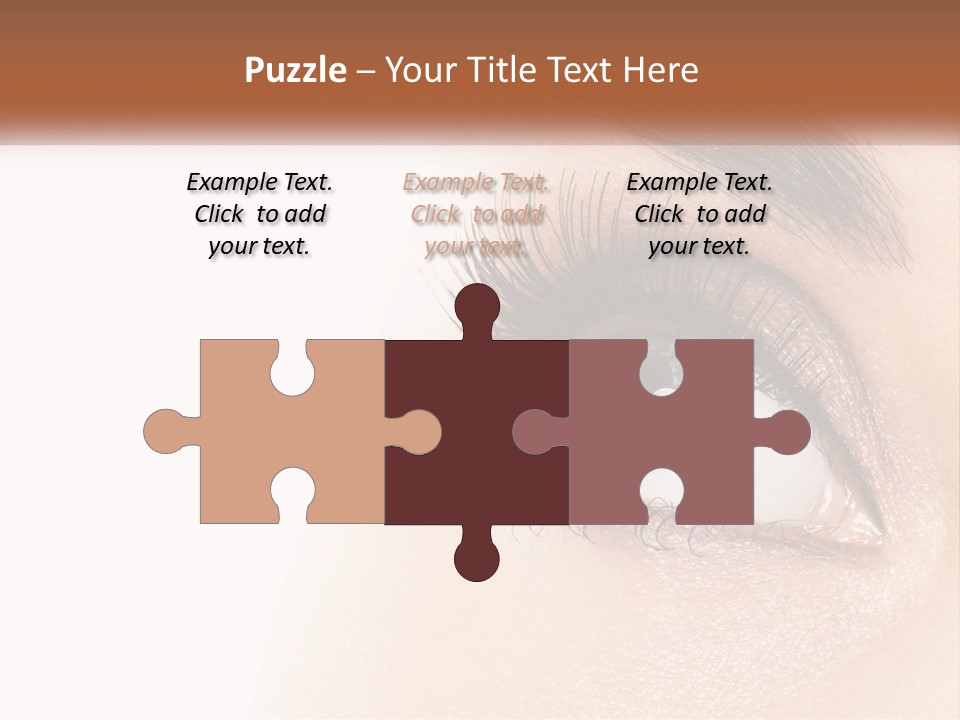 Beautiful Girl Eye PowerPoint Template