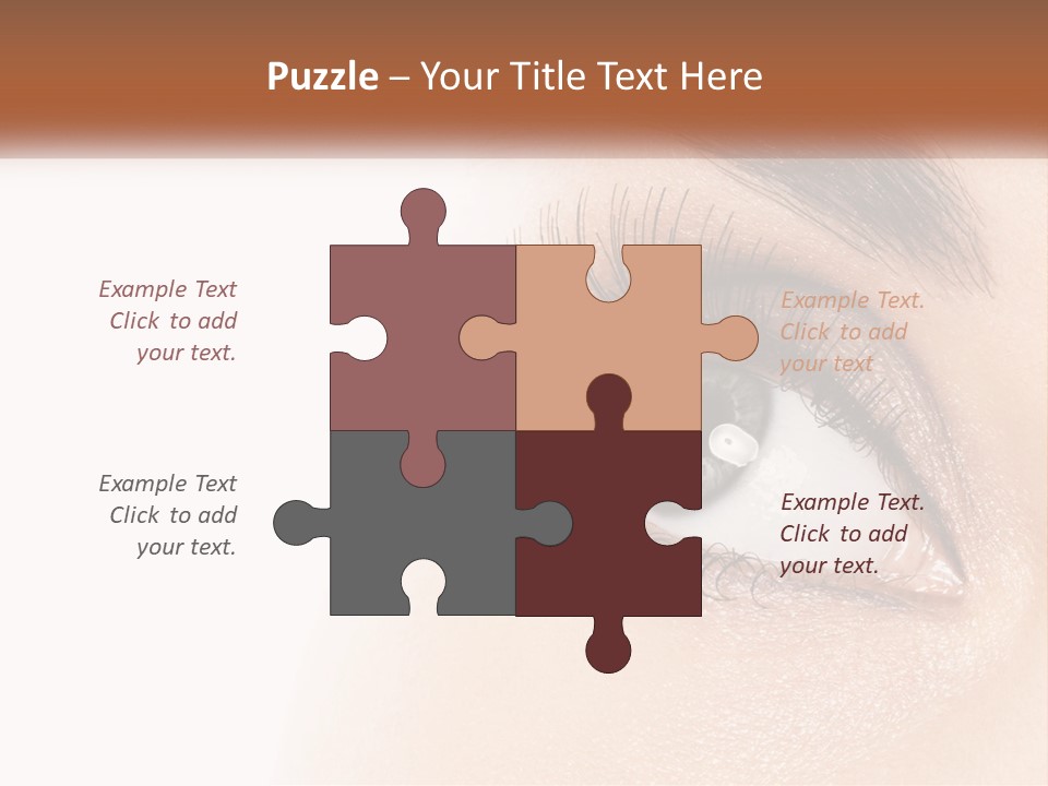 Beautiful Girl Eye PowerPoint Template