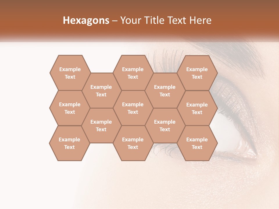 Beautiful Girl Eye PowerPoint Template