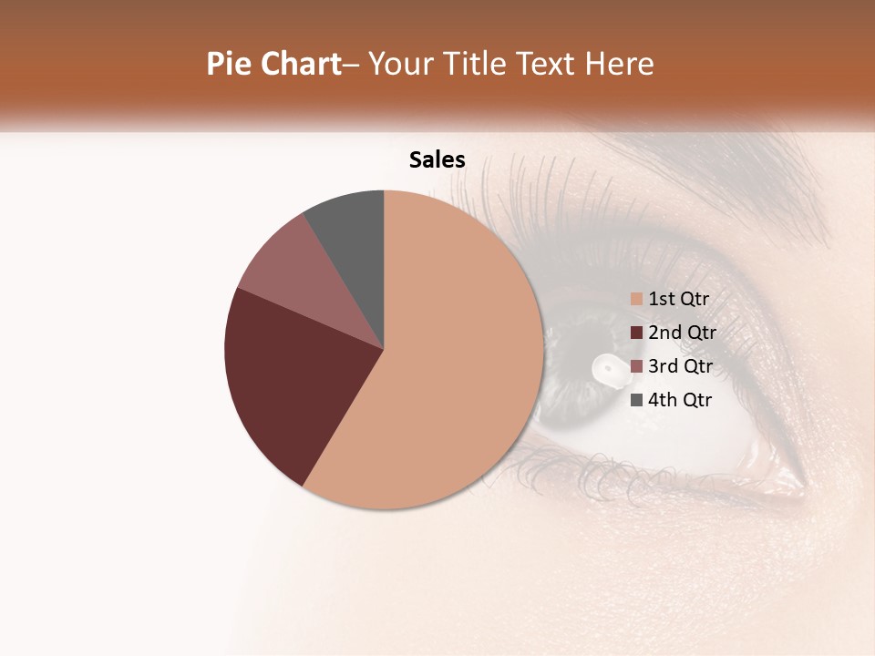 Beautiful Girl Eye PowerPoint Template