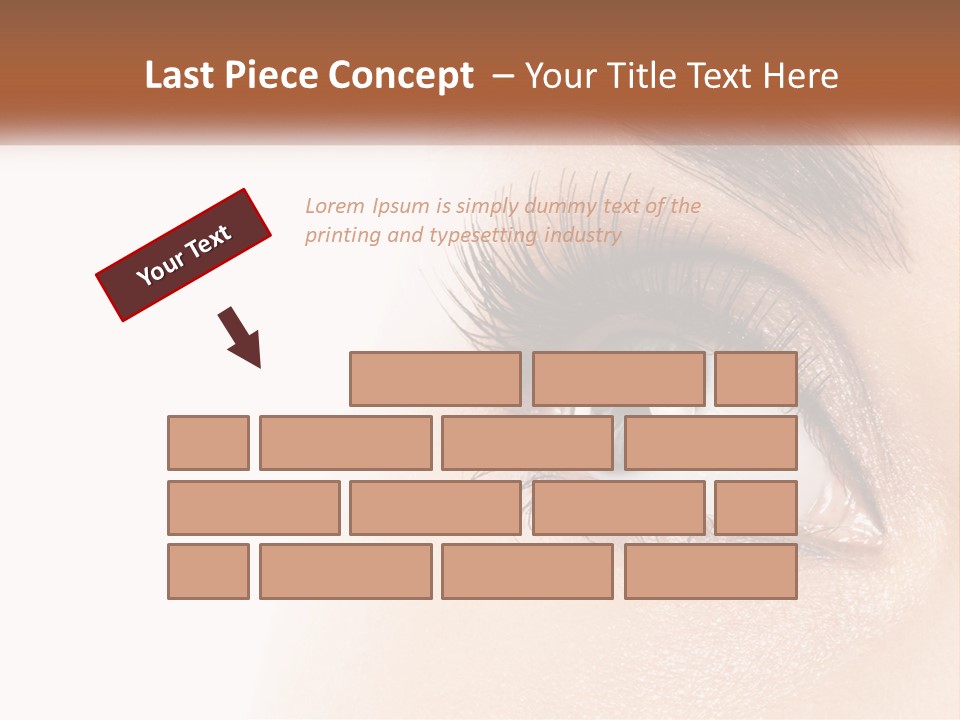 Beautiful Girl Eye PowerPoint Template