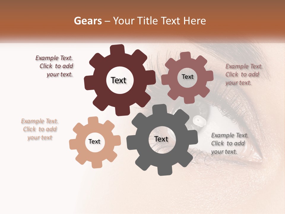 Beautiful Girl Eye PowerPoint Template